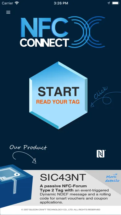 Capturas de pantalla de NFC Connect